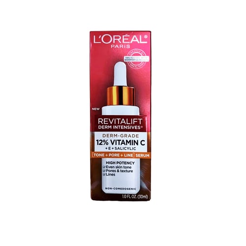 L'Oreal Paris Revitalift Intensives Derm Grade 12% Vitamin C + E + Salicylic Serum 30ml•