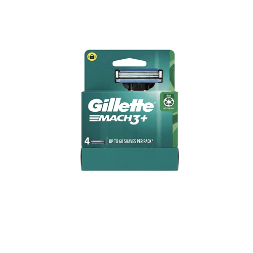 Gillette Mach3 Plus Razor Blade Refills 4pcs  •