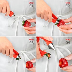 Veleka Fruit & Vegetable Huller - Red