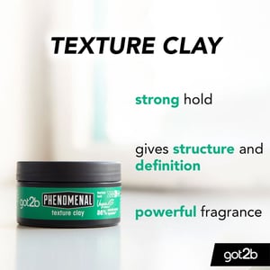 Schwarzkopf Got2b Phenomenal Texture Clay for Matt Looks 100ml •