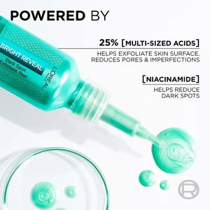 L'Oreal Paris Bright Reveal Dark Spot Exfoliant Peel with 25% [AHA + BHA + PHA] 25ml•