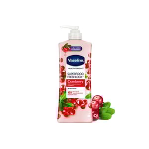 Vaseline Healthy Bright Superfood Freshlock Lotion 320ml - Cranberry•