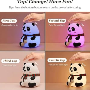 Color Changing Silicone Panda Night Light
