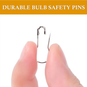 Silver Color Calabash Shape Safety Pin - 20pcs