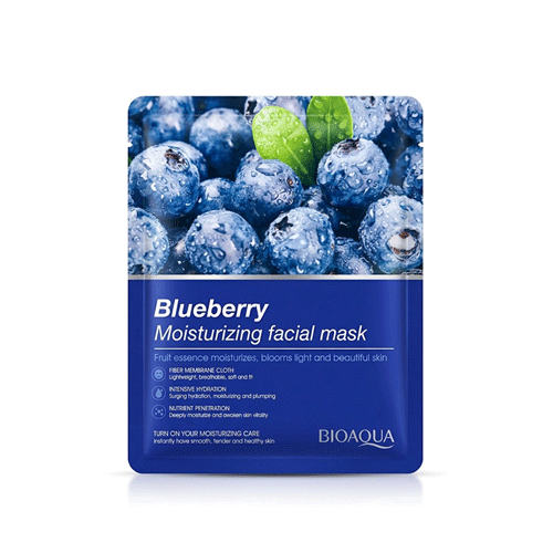 Bioaqua Blueberry Moisturizing Facial Sheet Mask 25g