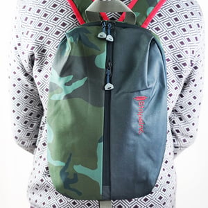 Stripelnc Mini Travel Backpack - Green Camouflage