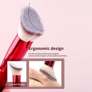 Maange Professional Makeup Brush 6pcs Set Box - Red