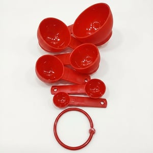 Measuring Spoon Cup 6pcs Set - Red