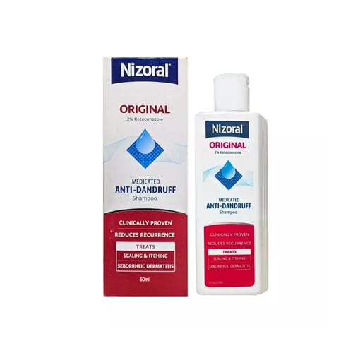 Nizoral Original 2% Ketoconazole Medicated Anti-Dandruff Shampoo 50ml •