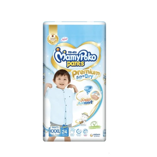 Mamy Poko Pants Premium Extra Dry Size - XXXL (18-35kg) 22pcs (Boys)•