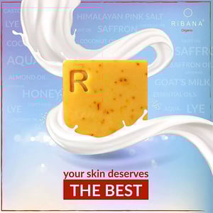 Ribana Saffron Goat's Milk Soap 110g  •