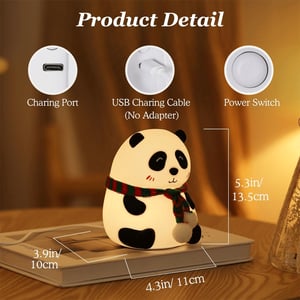 Color Changing Silicone Panda Night Light