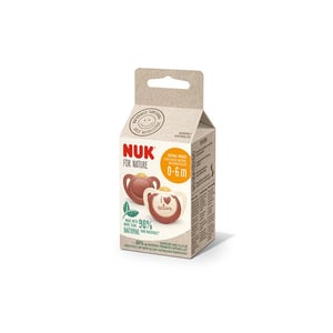 NUK For Nature Latex Soother 0-6m - 2p (0652)