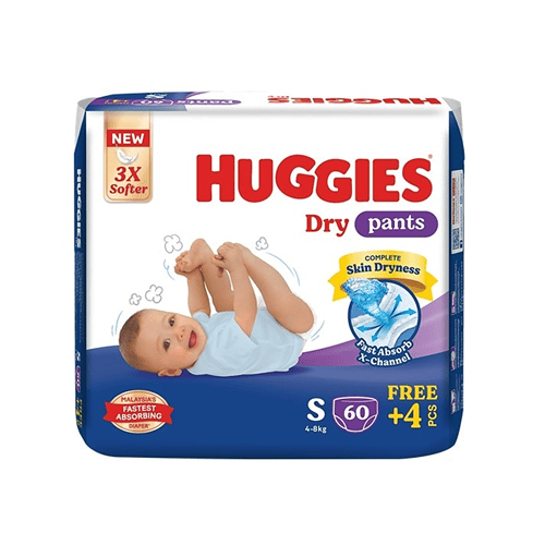 Huggies Dry Pants S (4-8kg) 70pcs•