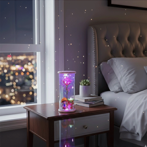 Romantic Couple Lightning Rose - Pink