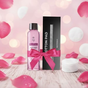 Skin Cafe Micellar Water 120ml With Nirvana Cotton Pad 80pcs Combo