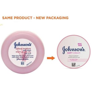 Johnson's Face & Body Soft Cream for All Skin Type 200ml  •