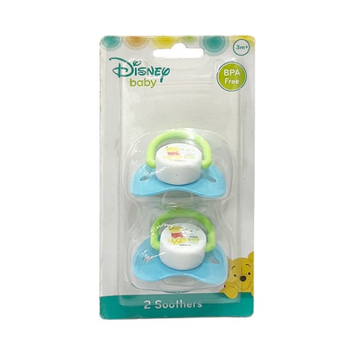 Disney Winnie The Pooh 3m+ Baby Soothers 2pcs - Blue