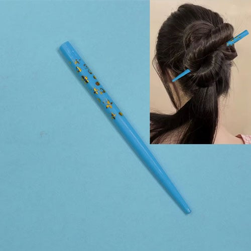 Large Size Stylish Hair Stick - Sky Blue