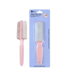 Plastic Handle Foot File Double sided 2 in 1 Washable Foot Brush