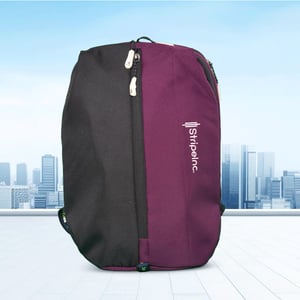 Stripelnc Exclusive Travel Backpack - Black & Magenta