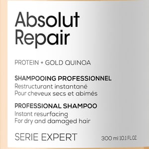 L'Oreal Paris Professionnel Serie Expert Absolut Repair Shampoo For Dry & Damaged Hair 300ml •