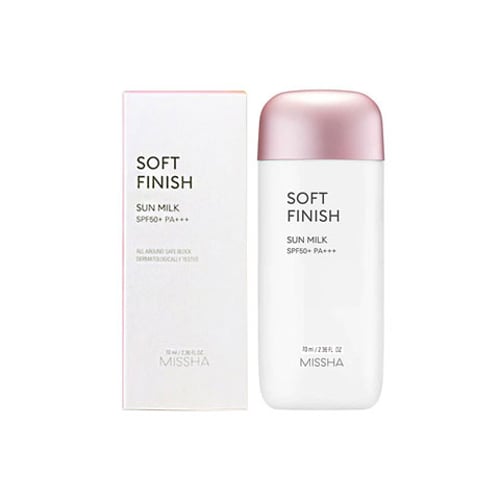 Missha All Around Safe Block Soft Finish Sun Milk 70ml - SPF50+ PA+++ .