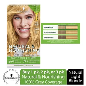 Schwarzkopf Natural & Nourishing Permanent Hair Colour - 520 Natural Light Blonde