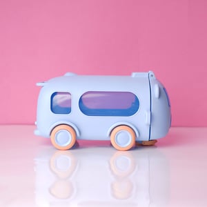 Cute Bus Water Pot For Kids - Baby Blue