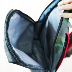Stripelnc Mini Travel Backpack - Green Camouflage