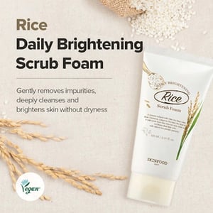 Skinfood Rice Daily Brightening Scrub Foam 150ml  •