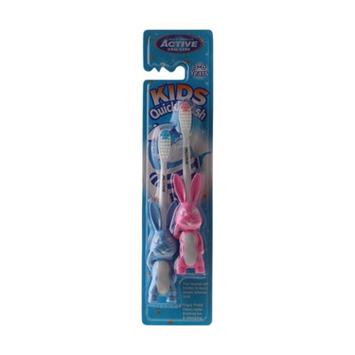 Beauty Formulas Kids Quick Brush 3-6 Years - Rabbit Pink & Blue