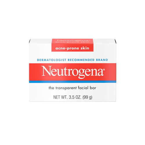 Neutrogena The Transparent Facial Bar For Acne Prone Skin 99g •