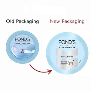 Pond's Hydra Miracle Hyaluronic Super Light Gel Moisturiser 49g •