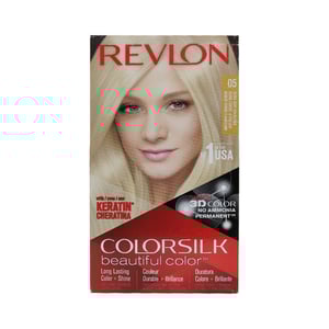 Revlon ColorSilk Beautiful 3D Hair Color - 05 Ultra Light Ash Blonde  •