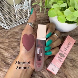 Everly Aurora Amore Matte Lipstick Premium Series - Almond Amour