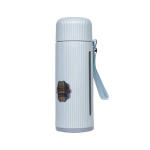Glass Water Bottle 550ml - Blue •