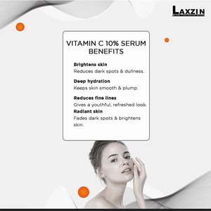 Laxzin Vitamin C 10% With Hyaluronic Acid Face Serum 30ml