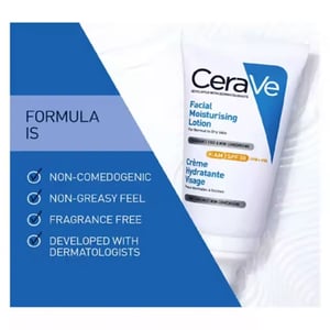 CeraVe AM Facial Moisturising Lotion For Normal To Dry Skin 52ml - SPF 50