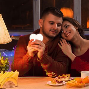 Mini LED Heart Lamp - White