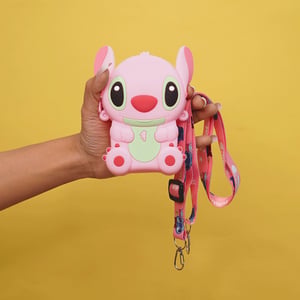 Stich Mini Baby Silicon Bag - Baby Pink