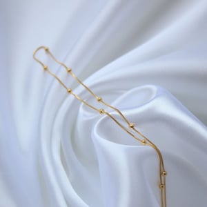 Beaded Snake Chain Necklace