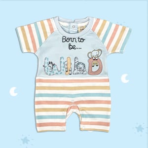 Jo AND Bo Premium Cotton Romper Suit Partywear - Blue (3-6 Months)