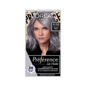 L'Oreal Paris Preference Les Vivid Permanent Haircolour - 9.112 Smokey Grey•