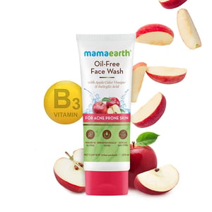 Mamaearth Oil-Free Face Wash for Acne Prone Skin 100ml •