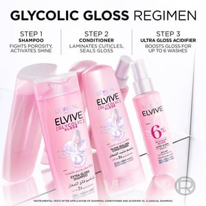 L'Oreal Paris Elvive Glycolic Gloss Shampoo For Dull And Porous Hair 400ml  •