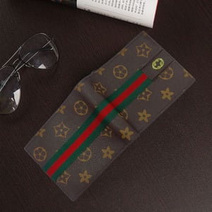 Floral Printed Wallet For Unisex - Brown