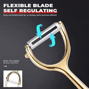 Stainless Steel Fruit & Vegetable Peeler - Golden
