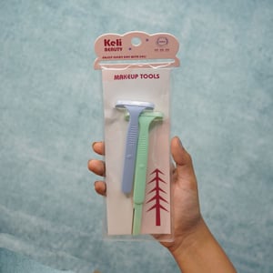 Keli 2 In 1 Razor 2pcs Set - Teal & Baby Blue