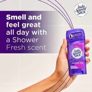 Lady Speed Stick Antiperspirant Deodorant Invisible Dry Shower Fresh 39.6g •